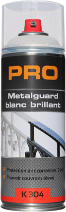 BOMBE PEINTURE ANTI CORROSION BLANC BRILLANT