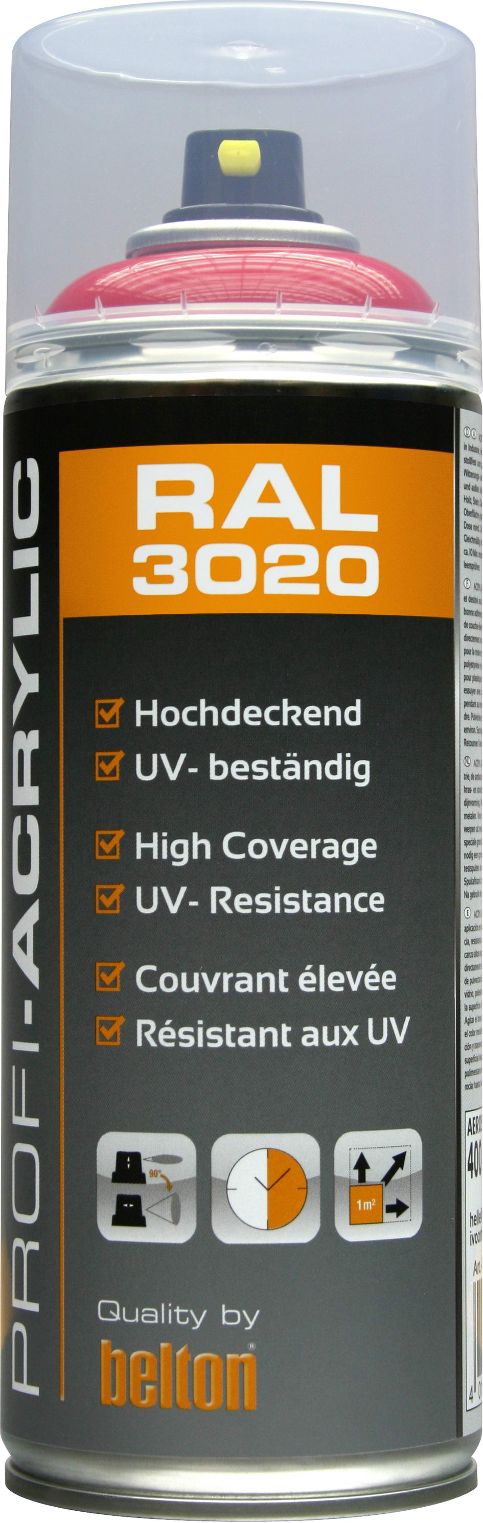Bombe peinture RAL3020 BOMBE PEINTURE ROUGE SIGNALISATION RAL 3020 400ML