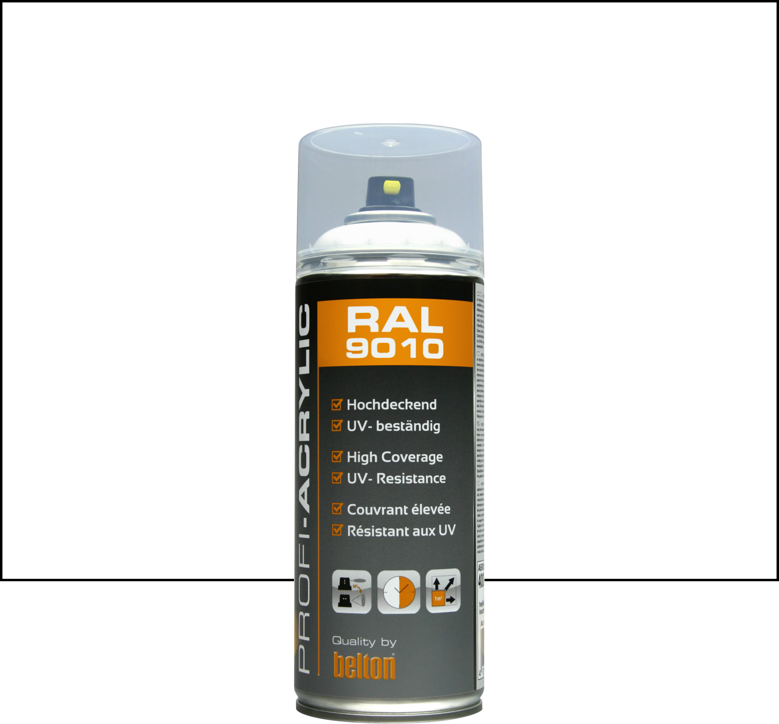 BOMBE PEINTURE BLANC RAL 9010 400ML