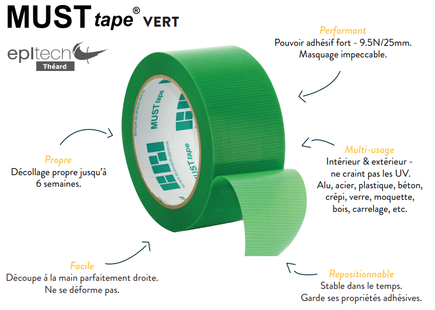 BANDE MUST TAPE BANDE MUST TAPE 50MMX25M