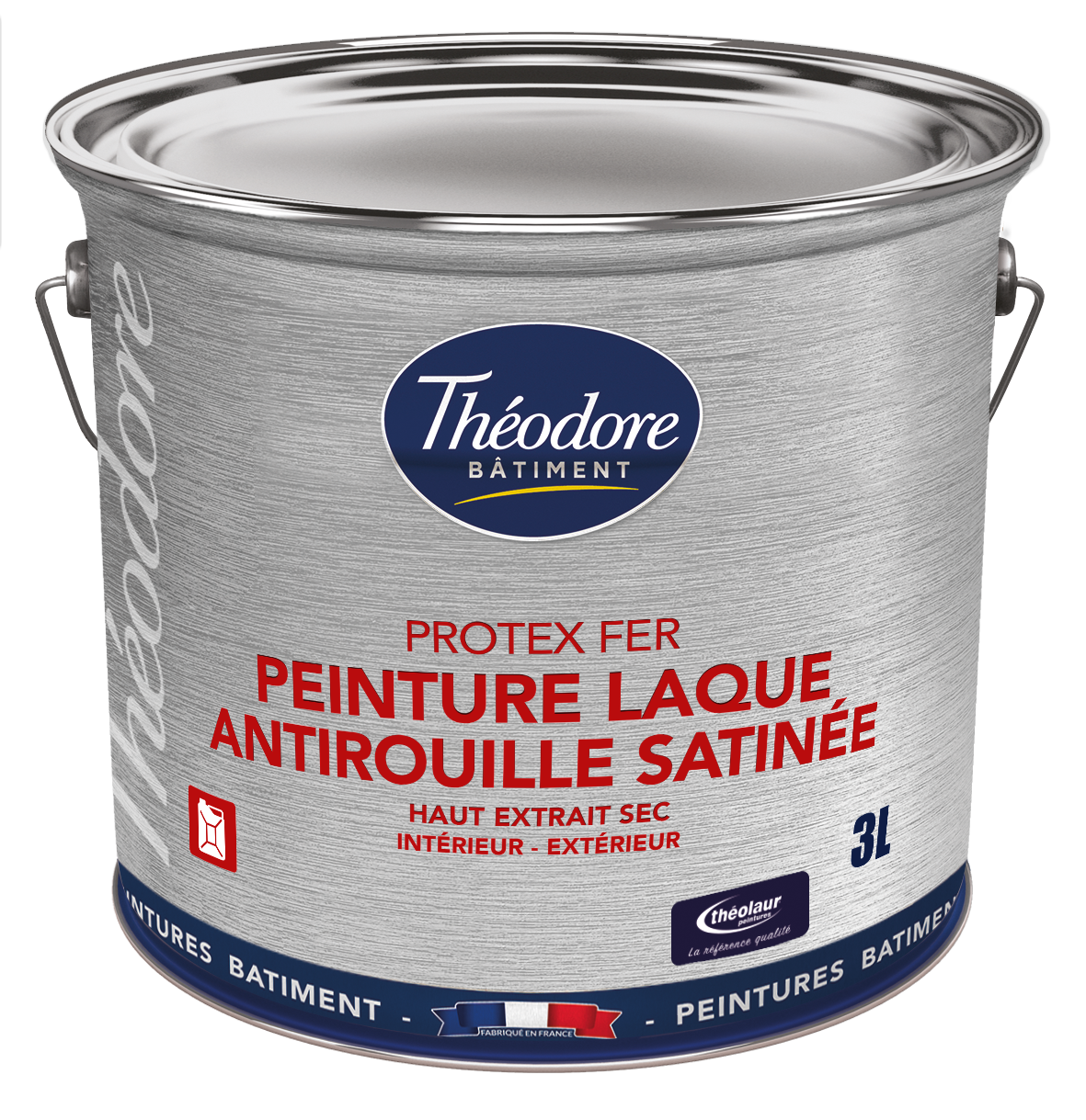 PEINTURE LAQUE ANTIROUILLE SATINÉE POUR MÉTAUX