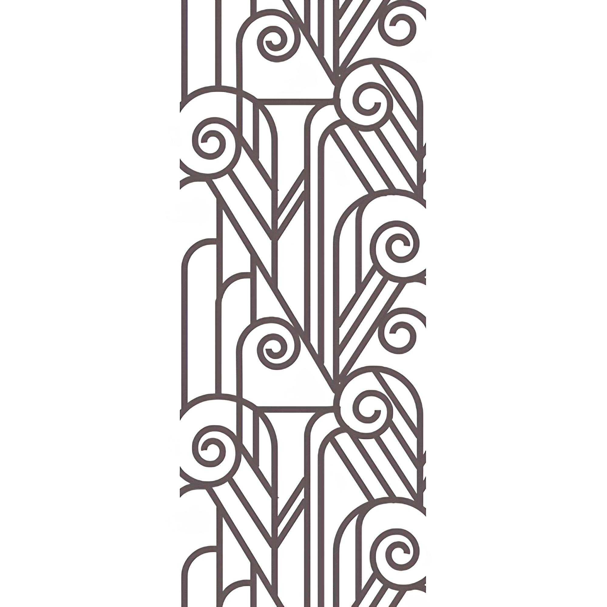 Sticker porte vitrail blanc