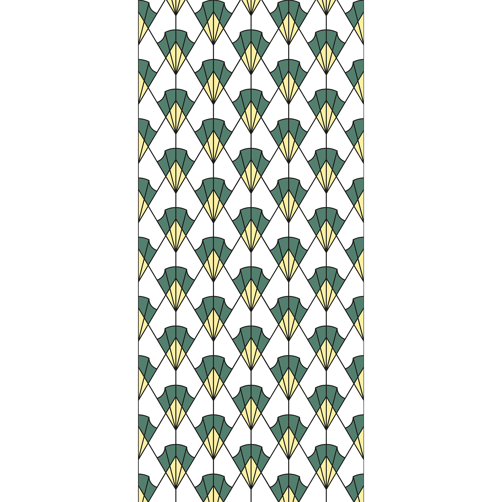 Sticker fenêtre art nouveau