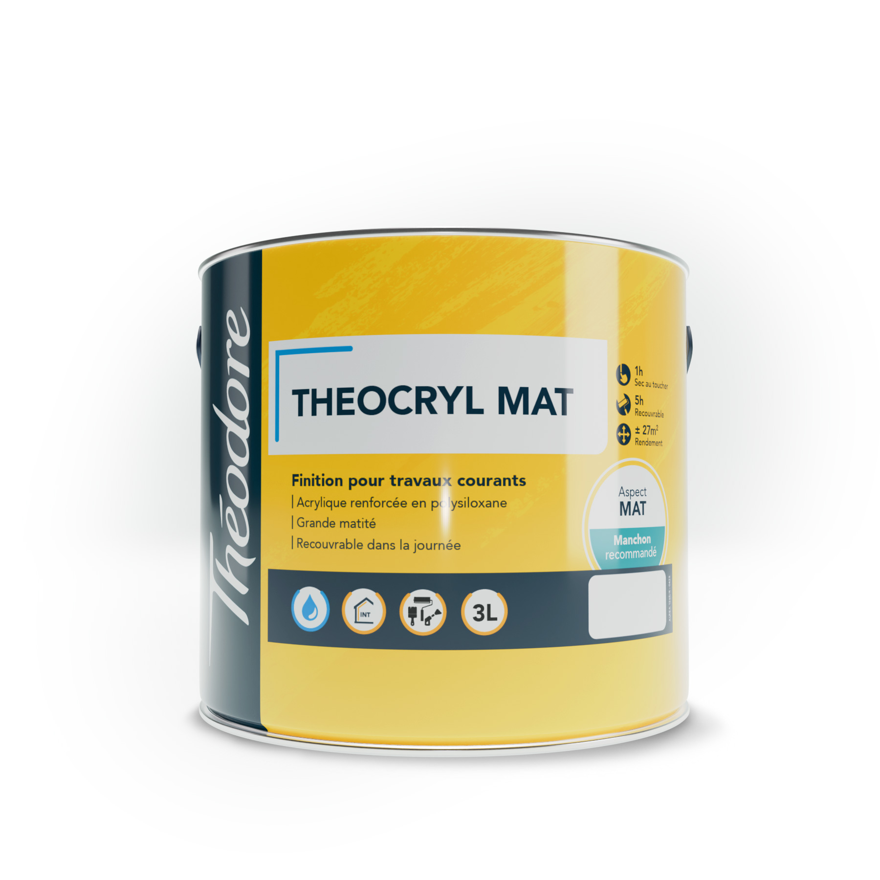 Peinture garnissante Mate - Théodore maison de peinture