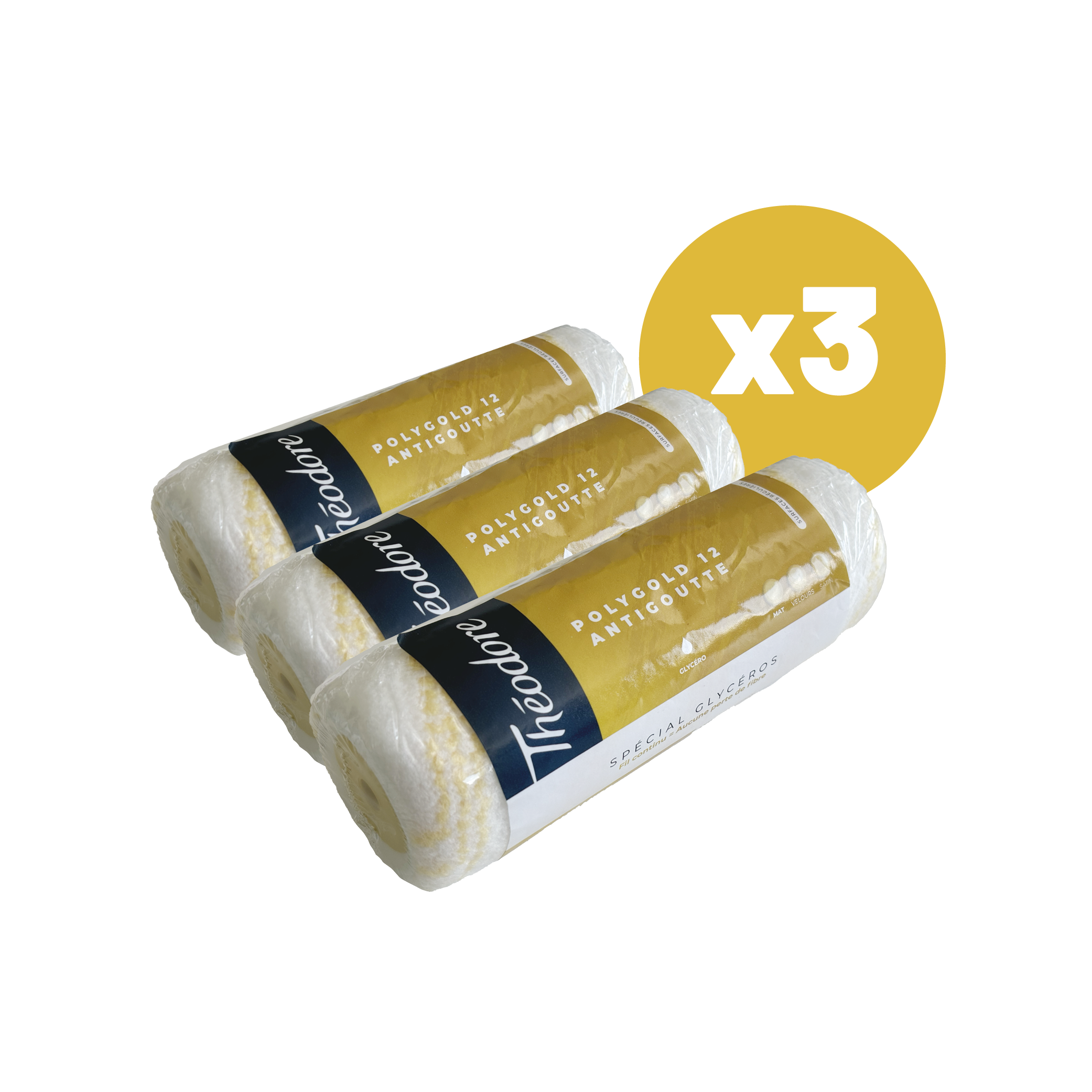 Lot de 3 Manchons Antigoutte Polygold THEODORE - 180MM