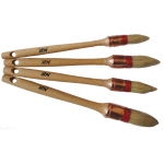Lot de Pinceaux ou brosses à rechampir LOT DE 4 BROSSES POUR PEINTURE GLYCERO