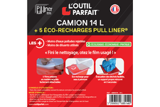 Seau à peindre 7 ou 14 litres avec 5 recharges pelables.