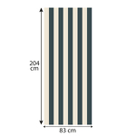 sticker porte rayures noir et beige sticker porte rayures noir et beige