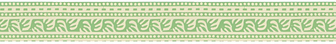 Frise murale motif Arabesque jaune et verte Frise murale motif Arabesque jaune et verte