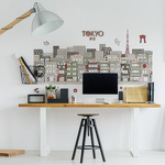 Sticker Mural skyline de Tokyo Sticker Mural skyline de Tokyo