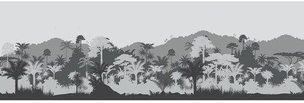 Frise murale forêt tropicale Frise murale forêt tropicale