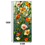 Sticker fenêtre fleurs de champs Sticker fenêtre fleurs de champs