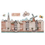 Sticker Mural skyline de Amsterdam Sticker Mural skyline de Amsterdam