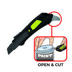 Cutter Black blade open & cut Cutter Black blade open & cut