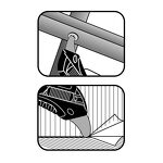 Cutter Black blade open & cut Cutter Black blade open & cut