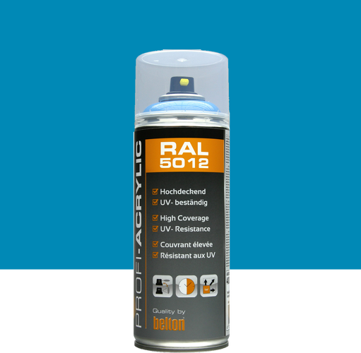 BOMBE PEINTURE BLEU CLAIR RAL 5012 400ML