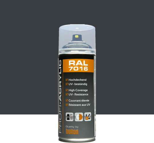 BOMBE PEINTURE GRIS AN RAL 7016 400ML