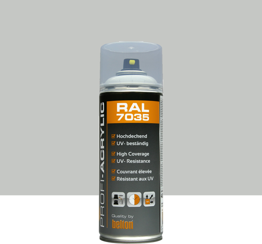 BOMBE PEINTURE GRIS CLAIR RAL 7035 400ML