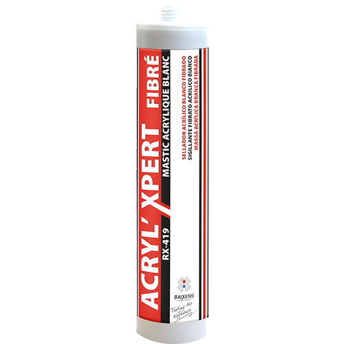 Mastic acrylique fibré blanc