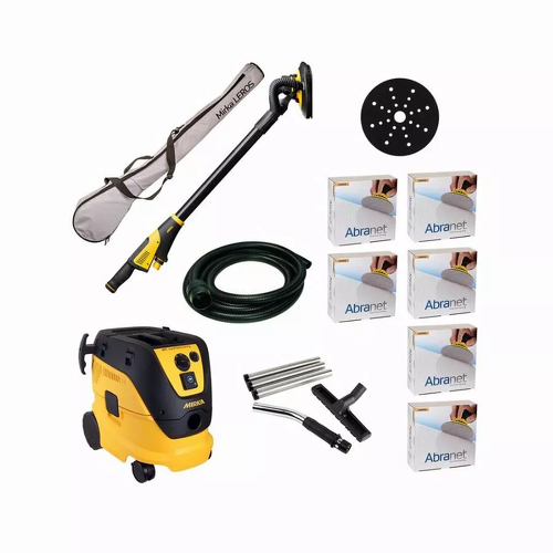 Pack Ponceuse à bras LEROS Premium + Aspirateur 1230 L AFC - MIRKA - KIT1803CDMFR