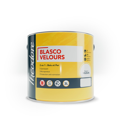 Peinture Glycéro velours bois et fer - Theodore maison de peinture